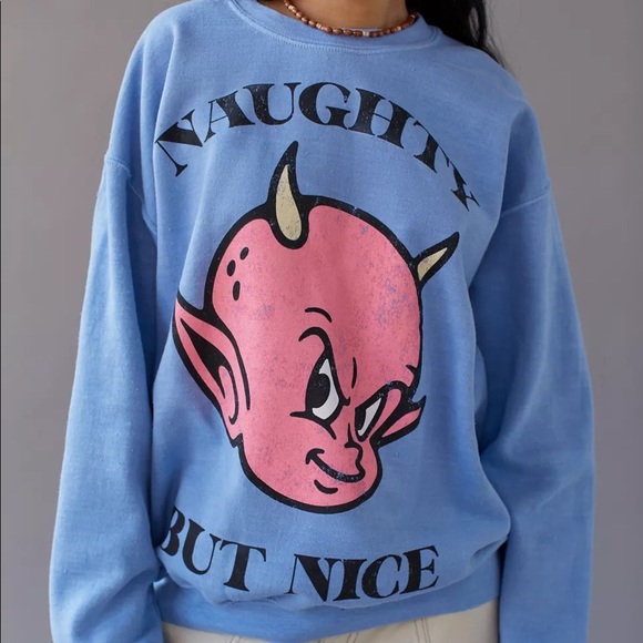 Urban Outfitters Tops - NWT UO 'Naughty But Nice' Vintage Washed Sweatshirt